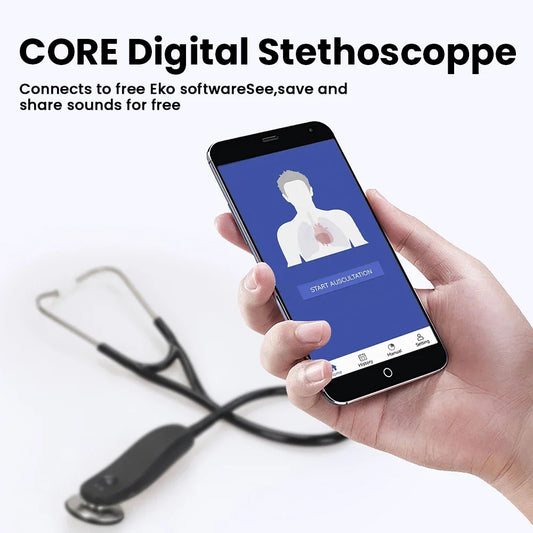 Electronic Stethoscope with Bluetooth – 40× Clear Amplification