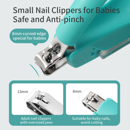Infant Baby Nail Clippers with Magnifier for Safe Trimming