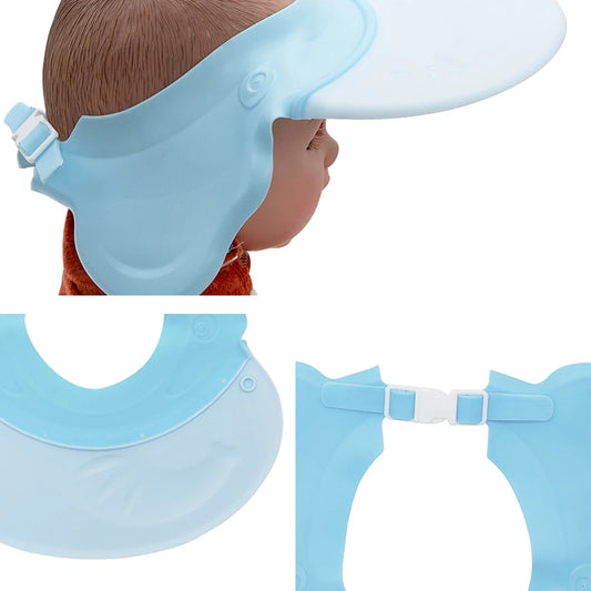 Baby Shower Cap with Adjustable Fit & Gentle Ear Protection