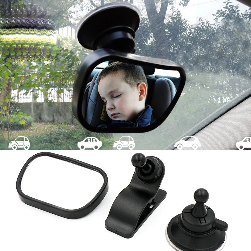 Baby Car Rearview Mirror – 2-in-1 Safety & Adjustable View