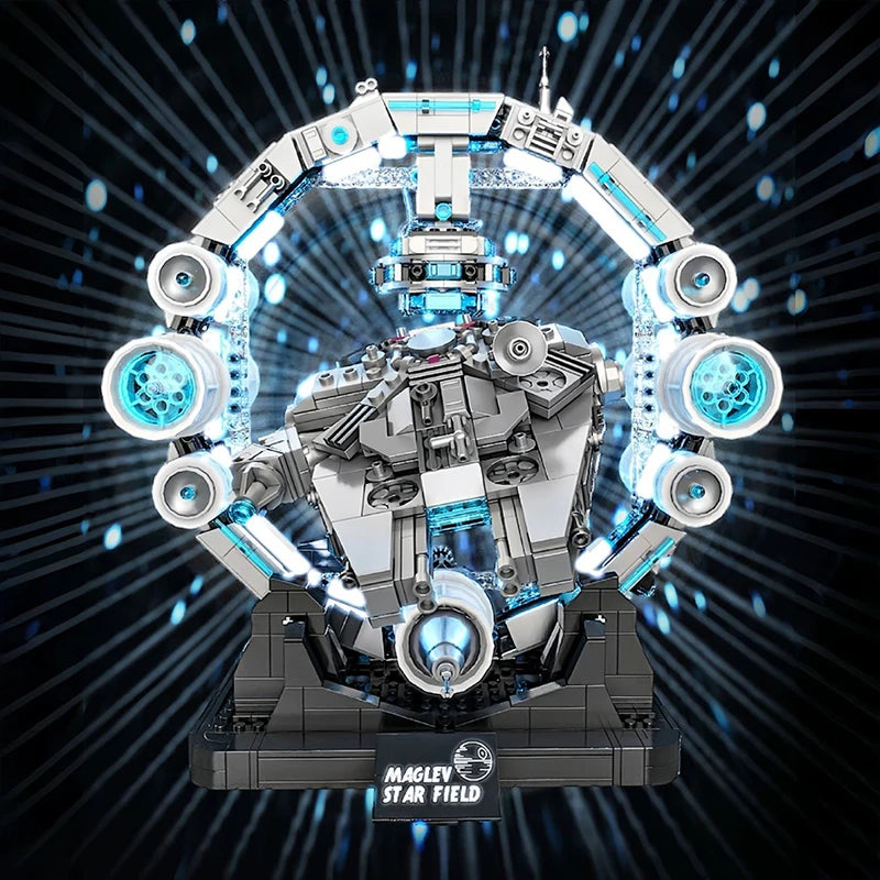 Falcon Spaceship Building Blocks – LED Display Model