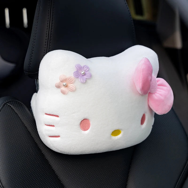 Hello Kitty Car Neck Pillow Plush Headrest Support Comfort