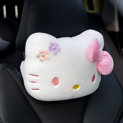 Hello Kitty Car Neck Pillow Plush Headrest Support Comfort