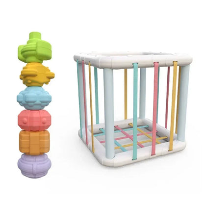 Montessori Baby Toys – Colorful Sensory Learning Blocks