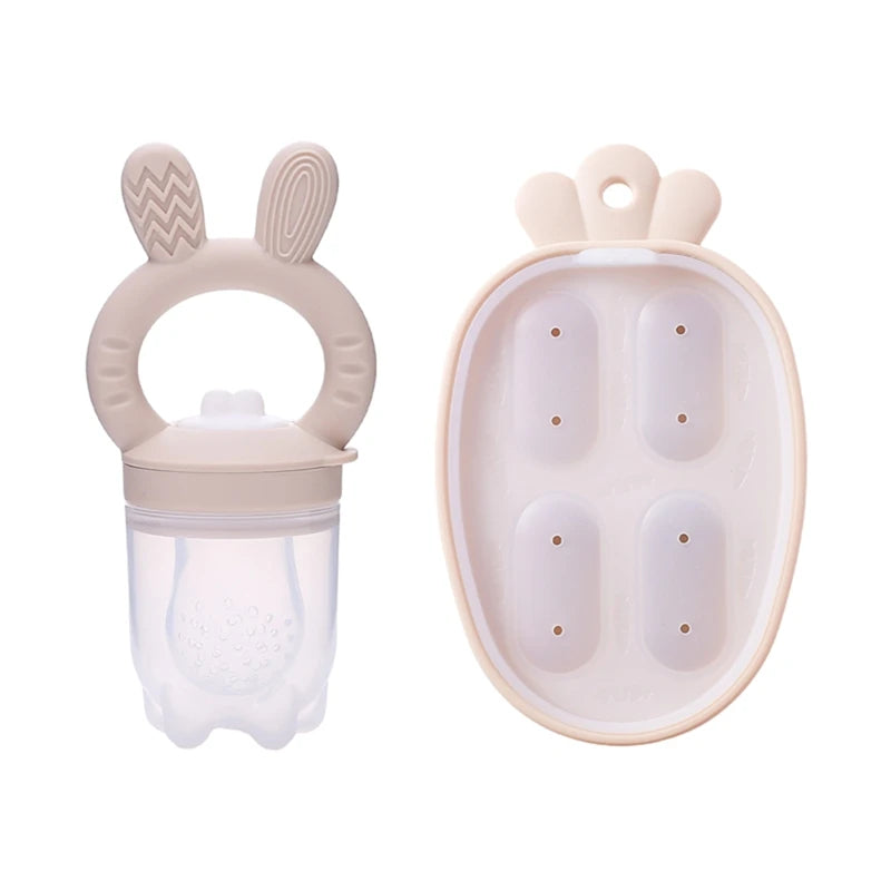 Silicone Baby Fruit Feeder – Safe Teething & Mess-Free Eating