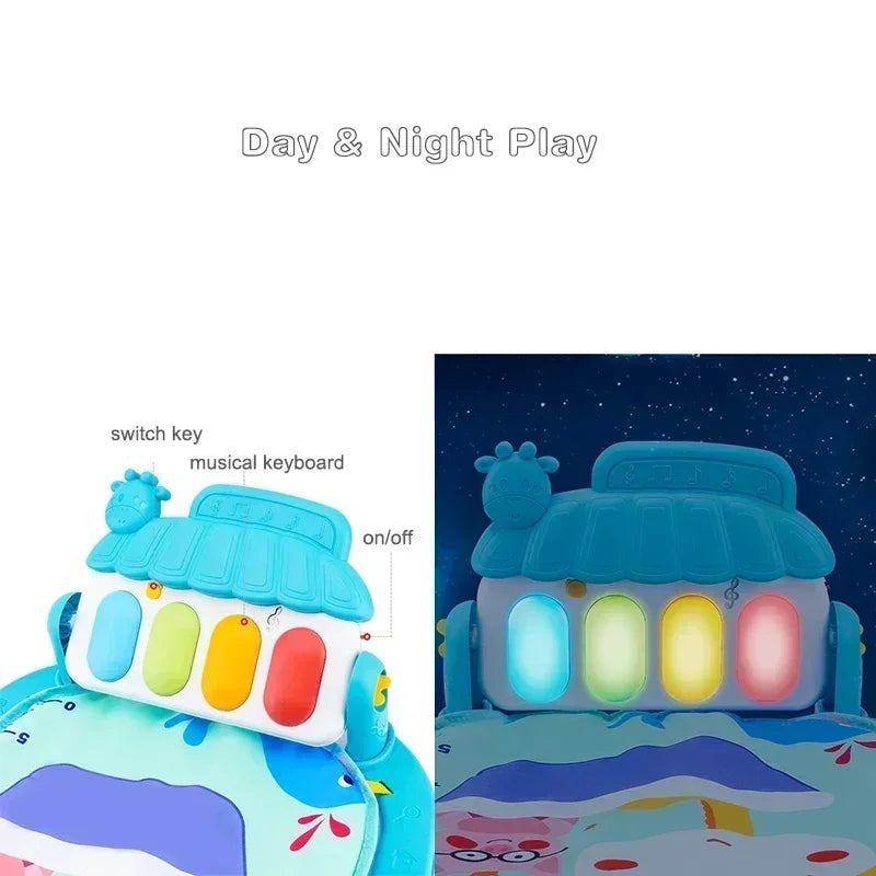 Baby Activity Gym with Musical Play Mat for Early Learning