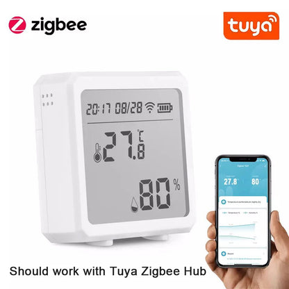 Zigbee Temperature Humidity Sensor LCD Wireless Thermometer