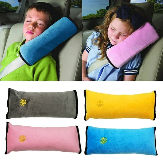 Kids Seat Belt Pillow – Soft Shoulder & Head Support for Car Trips