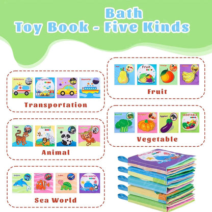 Washable Baby Cloth Book Set – Sensory & Teething Fun