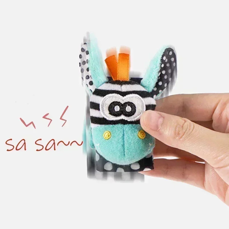 Baby Rattle Socks – Soft Animal Wrist & Foot Toy