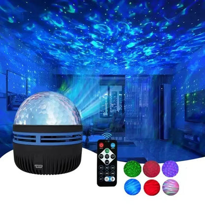 LED Galaxy Projector Night Light – Starry Sky Atmosphere Lamp