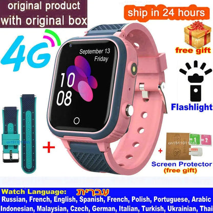 4G Kids Smartwatch with GPS & Video Call Safety