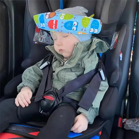 Baby Car Seat Head Support – Adjustable Sleeping Headrest Strap
