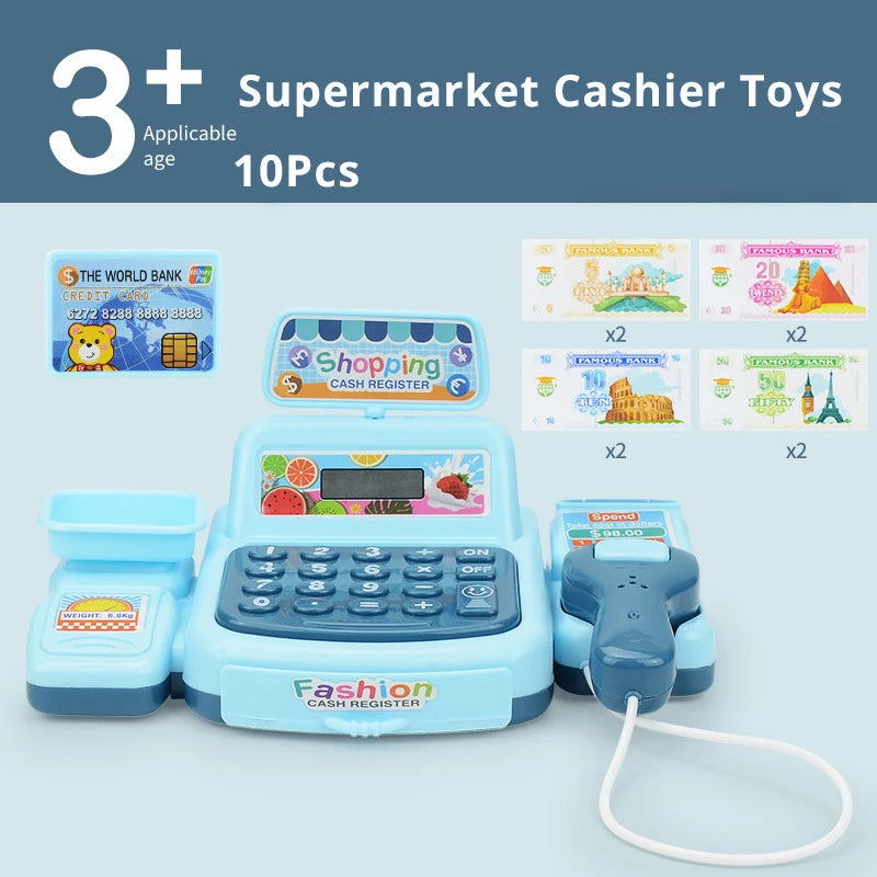 Simulation Cashier Toy with Lights & Sound for Kids