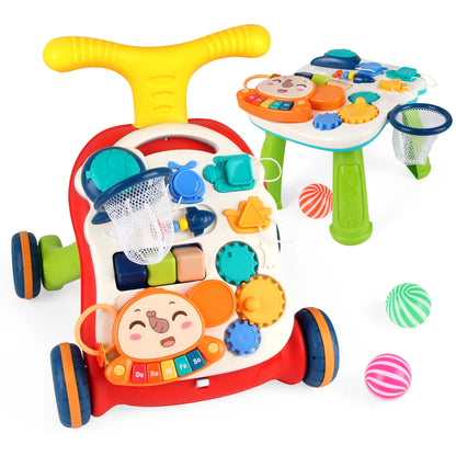 Baby Push Walker with Music & Learning Activity Board