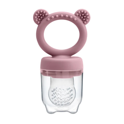 Baby Fruit Feeder With Cover – Safe Silicone Feeding Aid