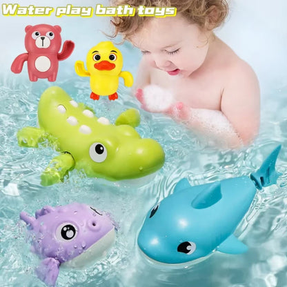 Baby Bath Toy – Wind-Up Swimming Cartoon Animal Fun