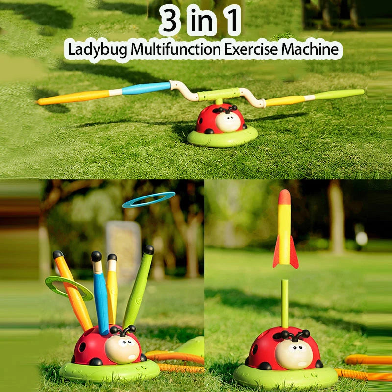 Ladybug Jump Rope Game Toy for Active Kids Play