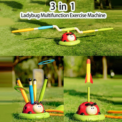 Ladybug Jump Rope Game Toy for Active Kids Play