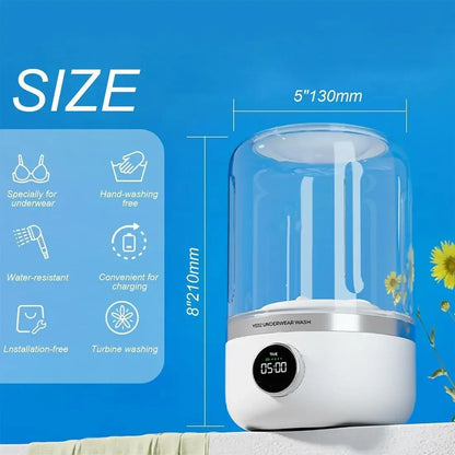 Portable Mini Washing Machine – USB Portable Laundry Cleaner