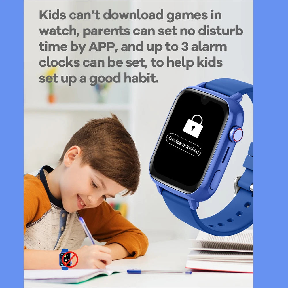 4G Kids Smartwatch with GPS Tracking & Video Calling