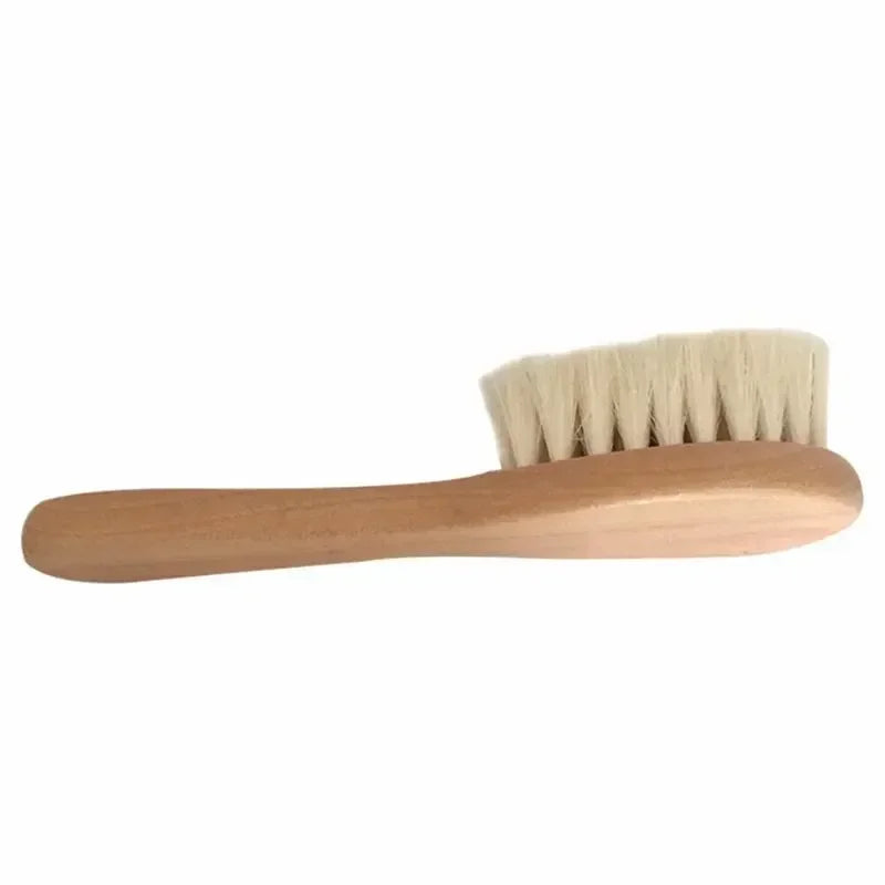 Baby Hair Brush and Comb Set – Gentle Wool & Wood Care