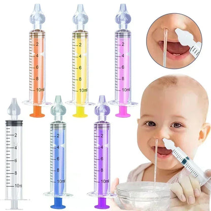 Baby Nasal Aspirator Syringe Safe Reusable Nose Cleaner