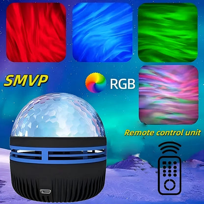 LED Galaxy Projector Night Light – Starry Sky Atmosphere Lamp