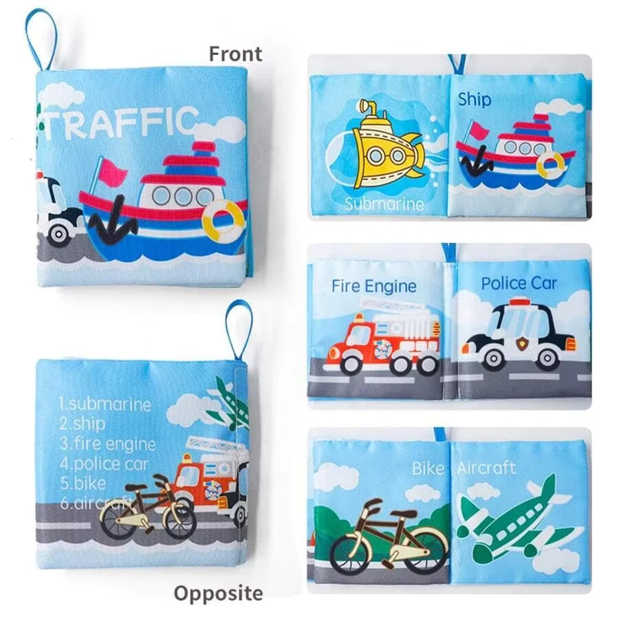 Baby Crinkle Book Set for Early Learning & Sensory Play