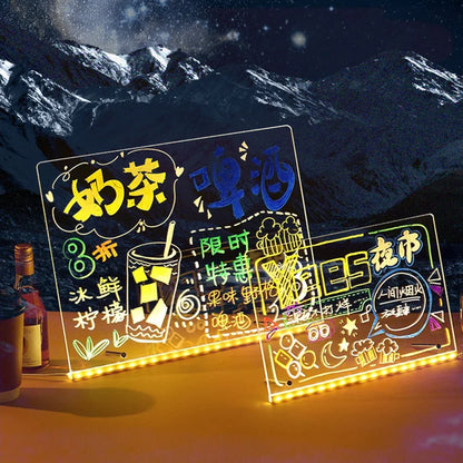 LED Acrylic Message Board – Rewritable Glowing Drawing Toy