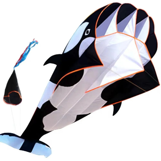 Whale Dolphin Kite 2.2m – Easy-Fly Outdoor Fun with Long Tail