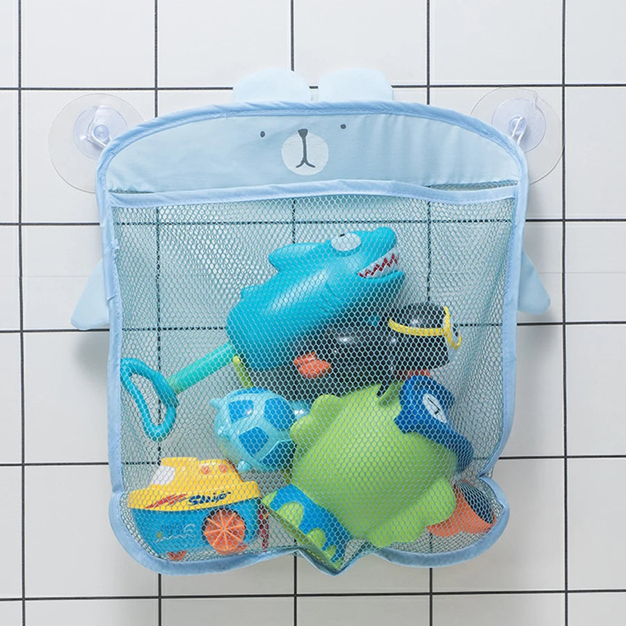 Baby Bath Toy Mesh Bag – Cartoon Storage & Organization