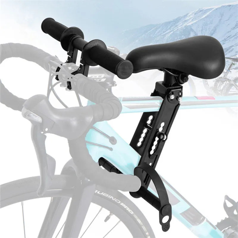 Adjustable Baby Bike Seat Front Mount – Safe Ride with Parents