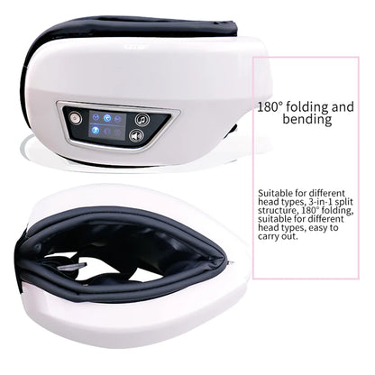 Smart Eye Massager with Heat & Vibration for Deep Relaxation