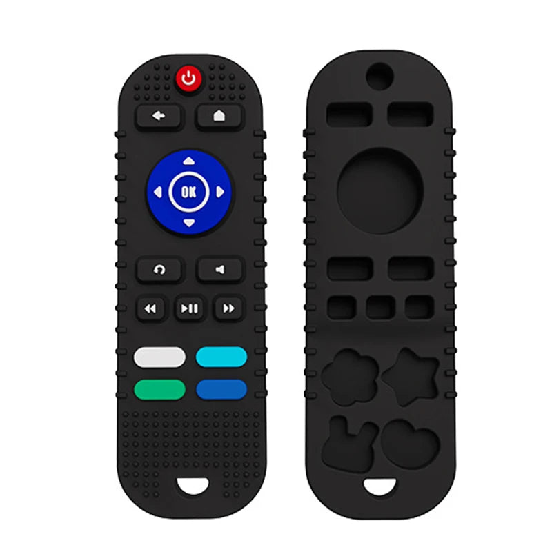 Silicone Baby Teether – TV Remote Toy for Gum Relief