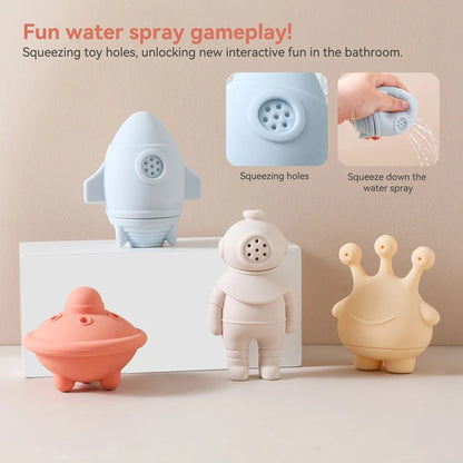 Baby Bath Toys – Silicone Animal Sprinkler Fun
