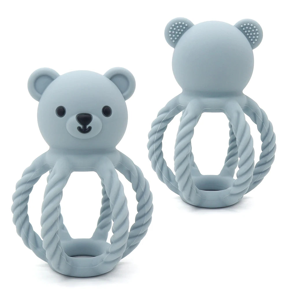Baby Silicone Teether Ring – BPA-Free Comfort & Fun