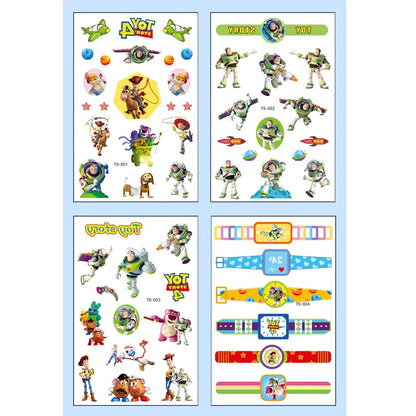 Temporary Tattoo Stickers for Kids – Cute Cartoon Party Fun