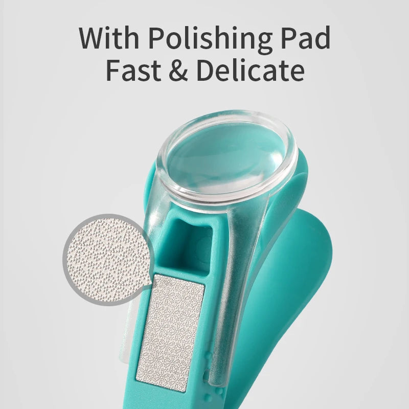 Infant Baby Nail Clippers with Magnifier for Safe Trimming