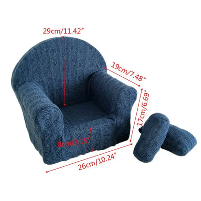 Infant Mini Sofa for Photoshoot – Comfortable & Portable Seat