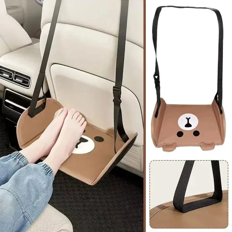 Car Rear Seat Foot Hammock for Comfortable Travel Support