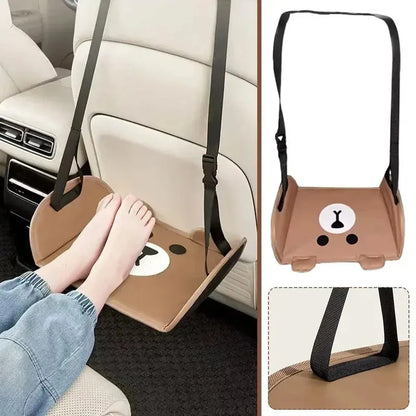 Car Rear Seat Foot Hammock for Comfortable Travel Support