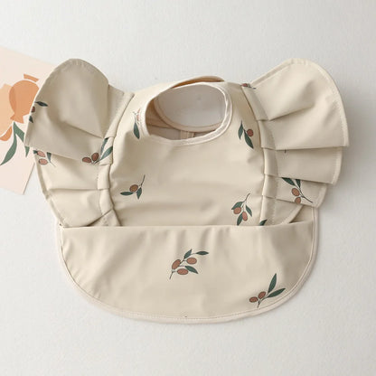 Waterproof Baby Bib with Pocket – Easy Clean & Soft PU