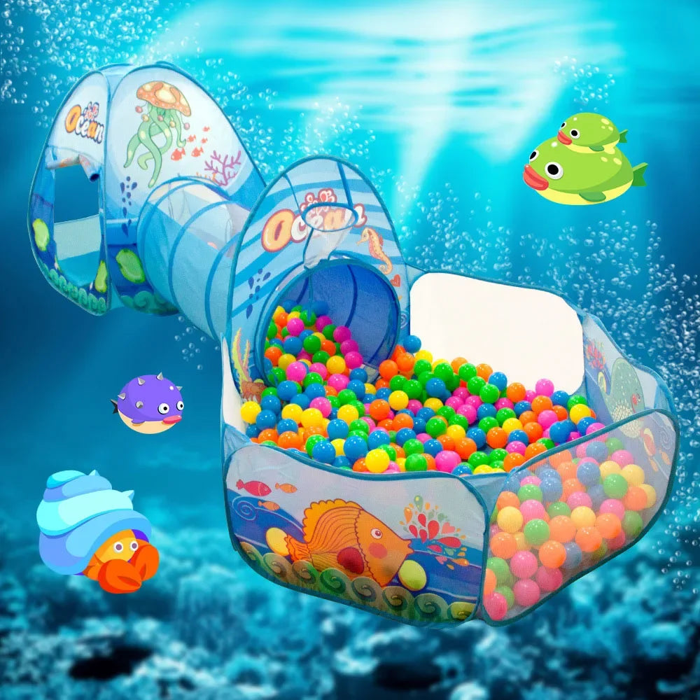 Kids Ball Pit With Tunnel – Fun Indoor & Outdoor Play Tent