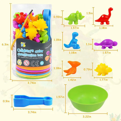 Montessori Animal Sorting Toys – Rainbow Learning Fun for Kids