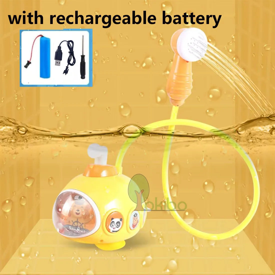 Baby Submarine Bath Toy – Electric Water Sprayer Fun