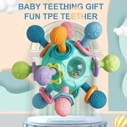 Baby Rotating Rattle Ball – Sensory & Teething Toy