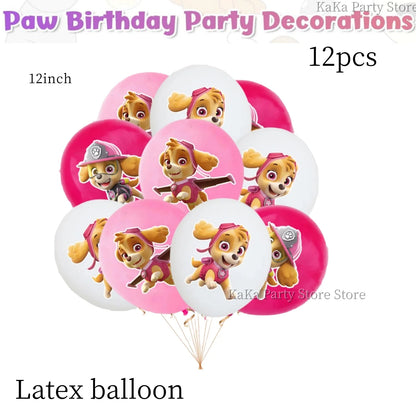 Paw Patrol Birthday Party Supplies – Skye Theme Tableware Set