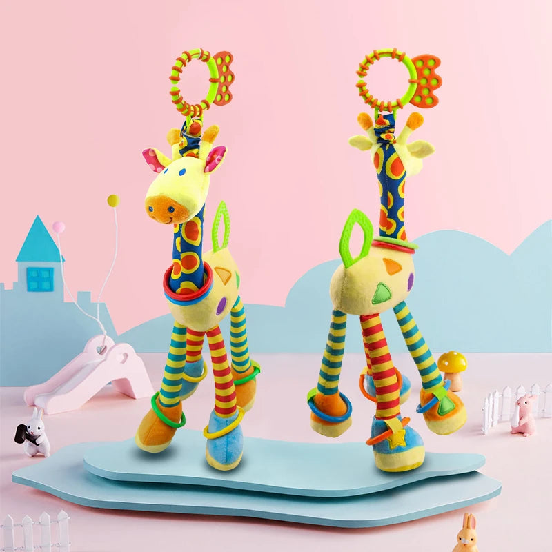 Baby Giraffe Plush Rattle – Soft Developmental Toy