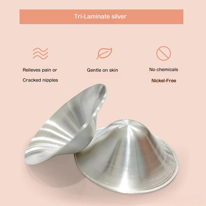 Tri-Laminate Silver Nipple Shields for Comfort & Healing